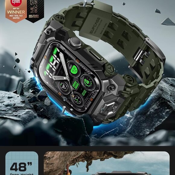 Unicorn Beetle Ore Pro Version Apple Watch 10 46mm Bumper Case Adjustable Strap - Picture 6 of 11